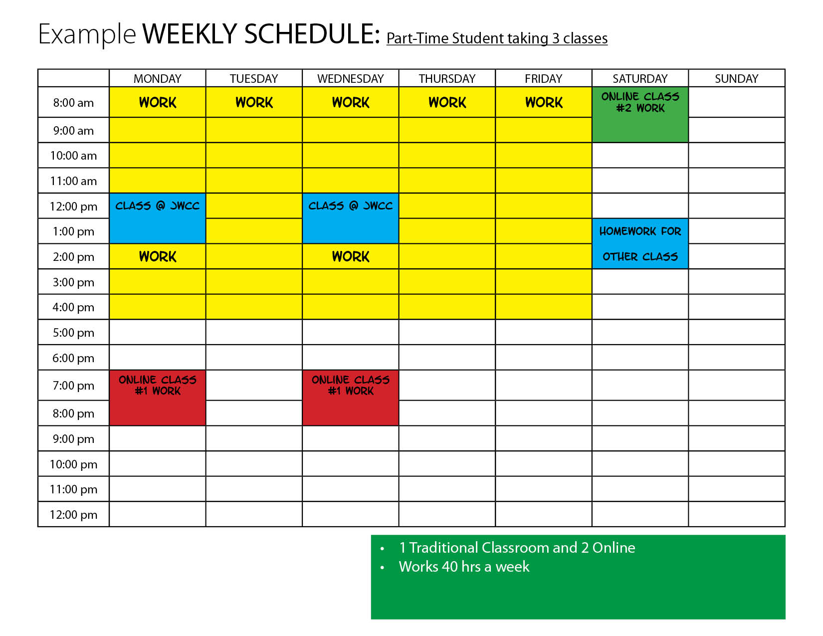 class schedule time table creator