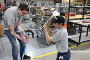 Two Students Working at JWCC Workforce Development Center in FAME Program