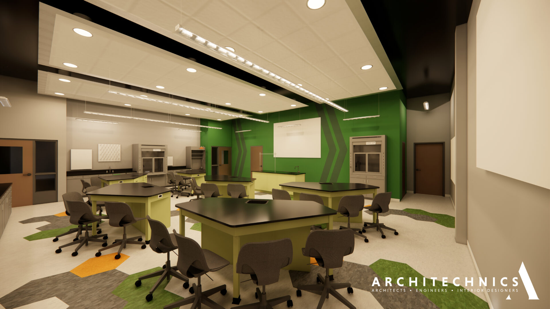 Rendering of JWCC Science Lab Renovation courtesy of Architechnics